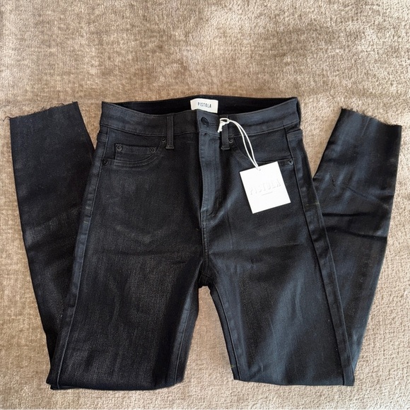 pistola Denim - Pistola Black Skinny Jeans with Sleek Stretch Fit